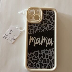 Leopard Print iPhone Case - Black and White